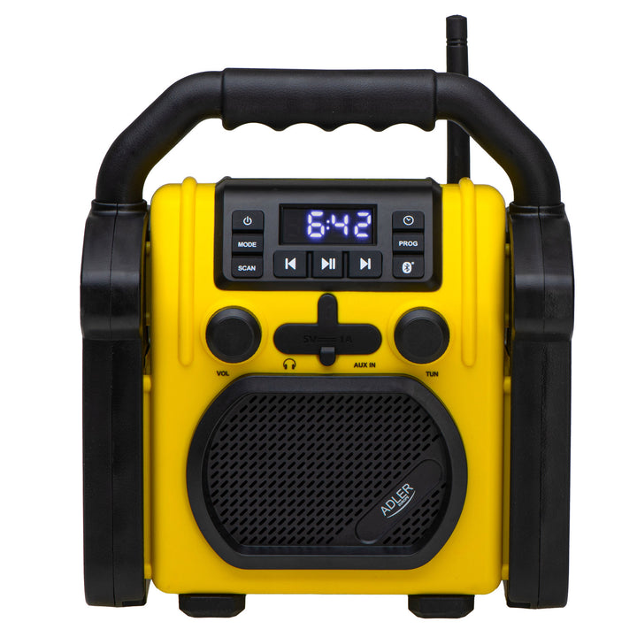 Radio da cantiere Adler, Bluetooth 5.1, IPX 54, potenza 10 W, AD 1911