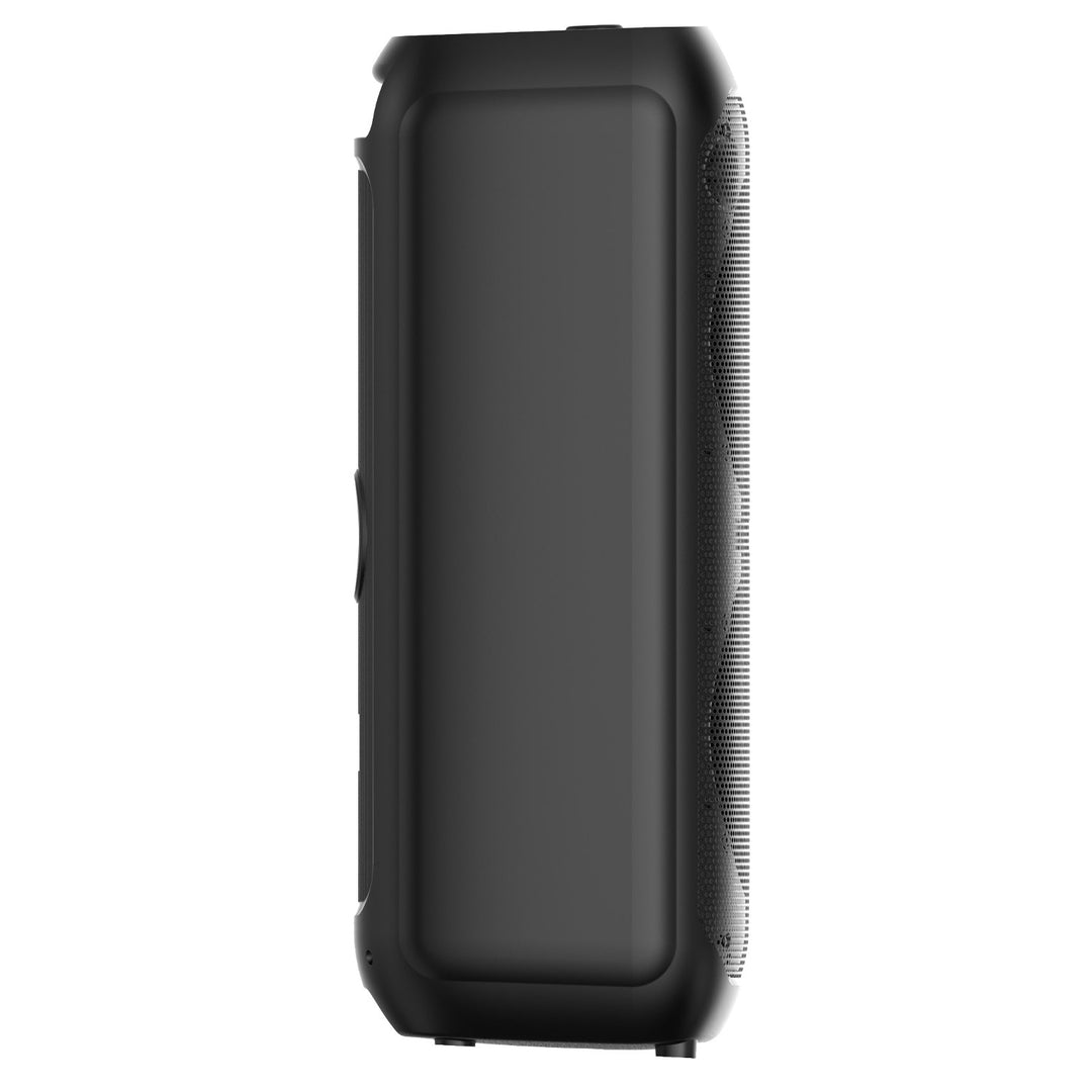 Grande altoparlante Bluetooth, 120 W RMS/1400 W PMPO, due altoparlanti da 8", equalizzatore, funzione karaoke, MP3/schede microSD, USB, AUX, BT 5.3+EDR, display, LED, batteria integrata, telecomando, MT3185
