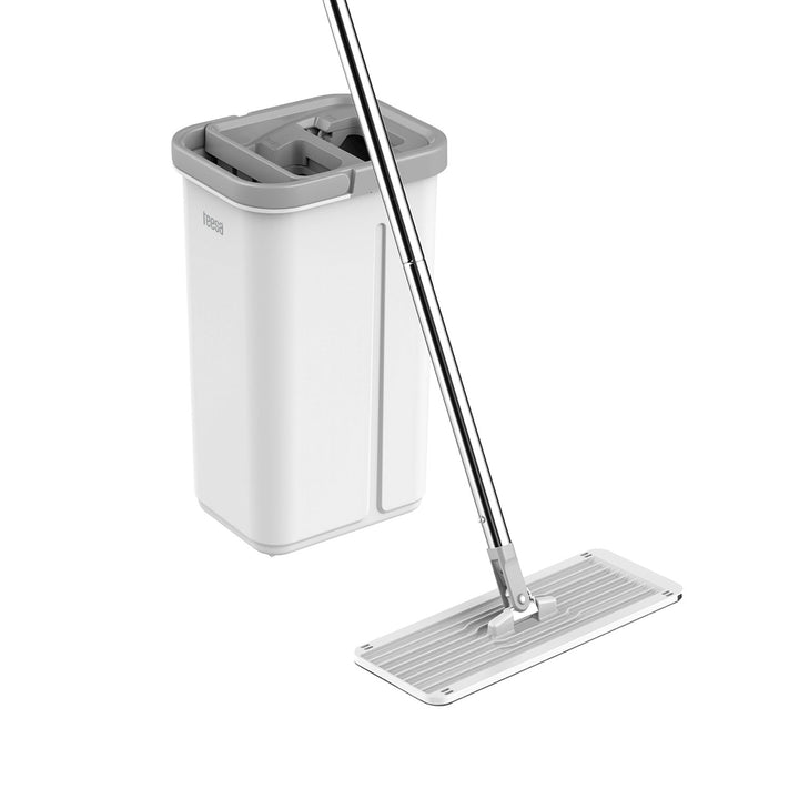 Mop piatto Teesa, secchio a doppia camera, capacità 5,7 l, New Clean R13, Teesa