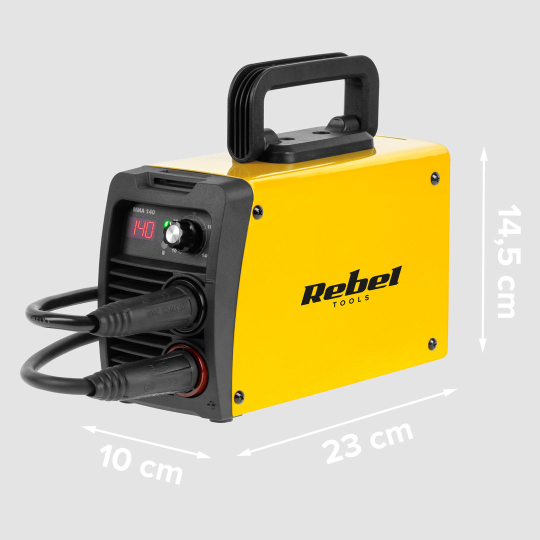 Saldatrice Rebel, MMA, display LED, IP21S, 10 - 140 A, RB-1040