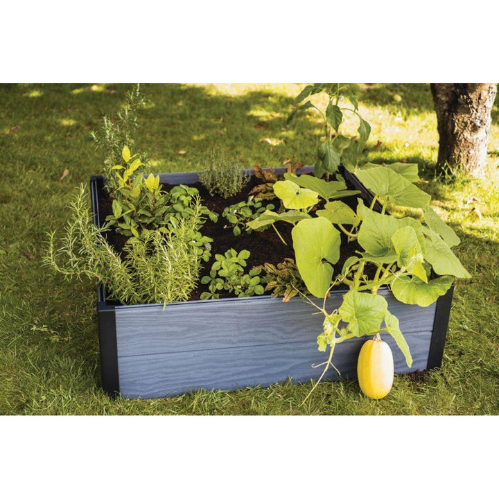 Bordo per giardino Keter Maple, plastica, colore grigio, dimensioni 106x106x32 cm, resistente alle intemperie, 249298