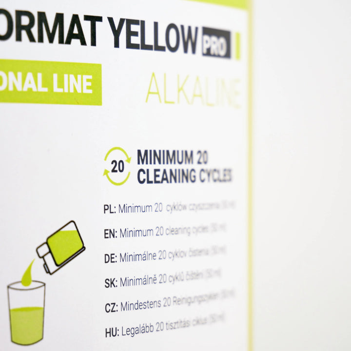 Detergente per il sistema latte 1 l, Coffee Format MILK FORMAT YELLOW PRO