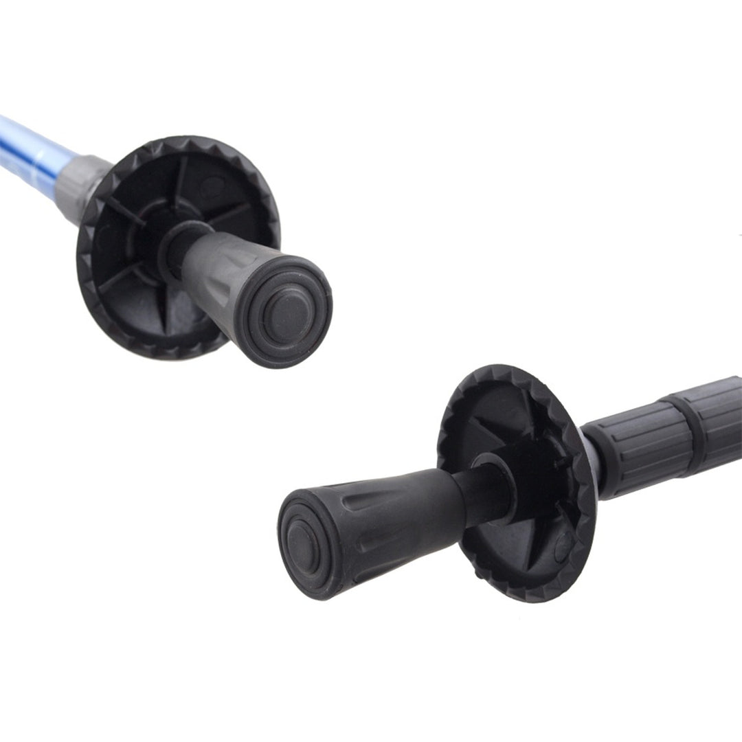 Bastoncini da nordic walking in alluminio telescopici da 65-135 cm, blu, 2 paia