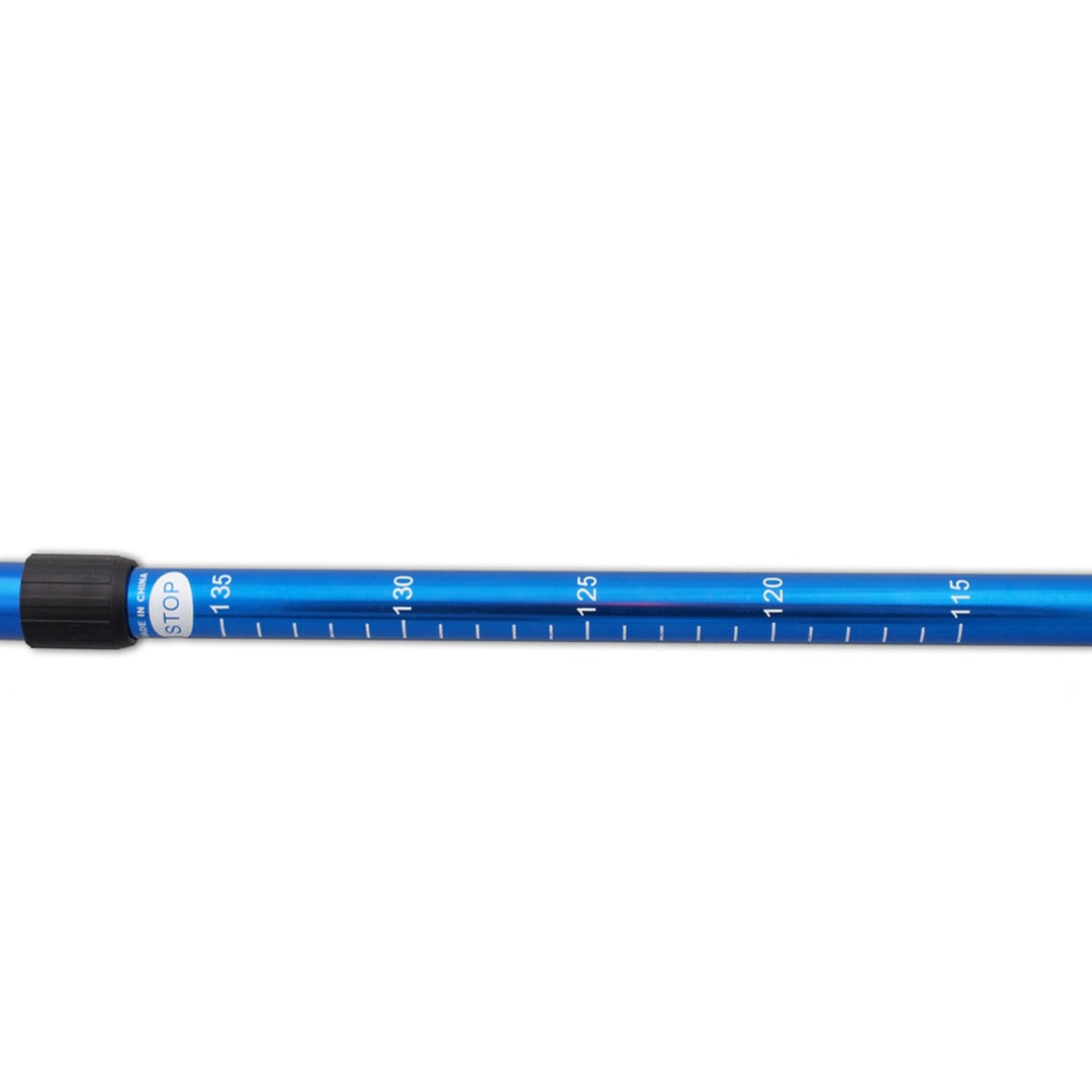 Bastoncini da nordic walking in alluminio telescopici da 65-135 cm, blu, 2 paia