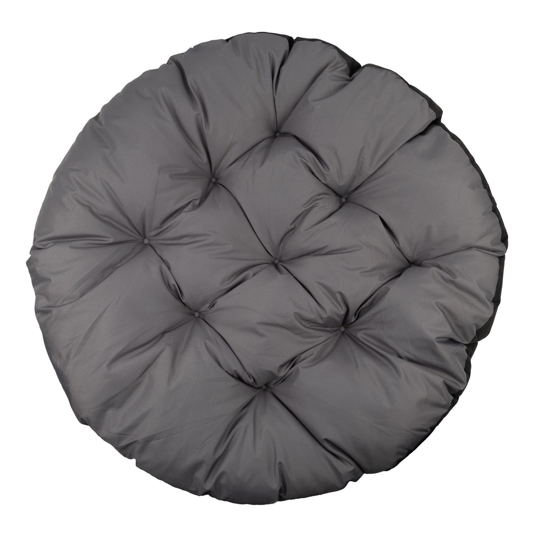 Cuscino GreenBlue, grigio, da giardino, a nido di cicogna, 110 cm, GB243 GR