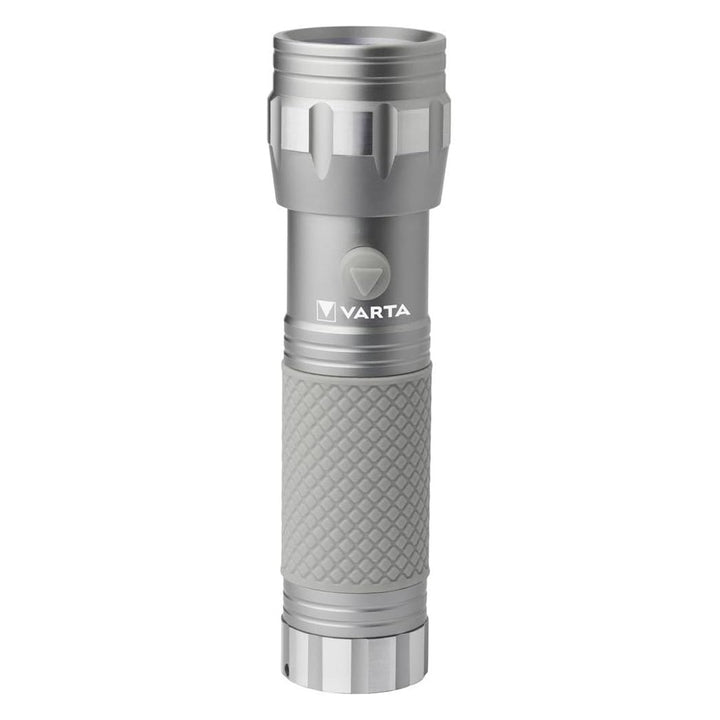 Torcia portatile UV a LED 15638 in alluminio, lunghezza d'onda UV 395-400 nm, tecnologia Multi LED + batterie Varta incluse