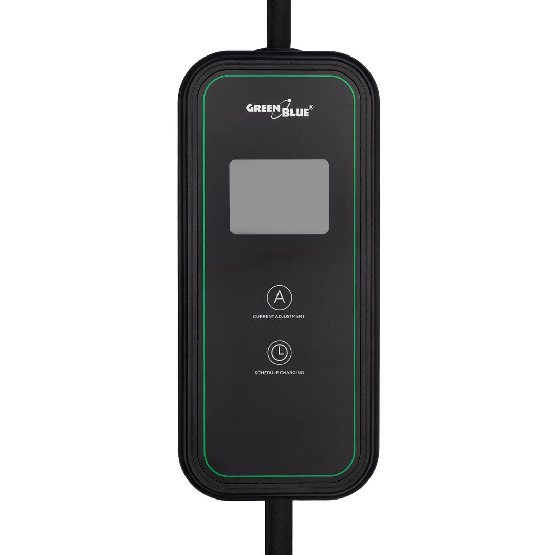Caricabatterie per veicoli elettrici (EV) / ibridi plug-in (PHEV) GreenBlue, portatile, tipo 2, lunghezza cavo 6,8 m, IP65, 11 kW, 220-380 V CA 50/60 Hz, 16 A, trifase, GB1100