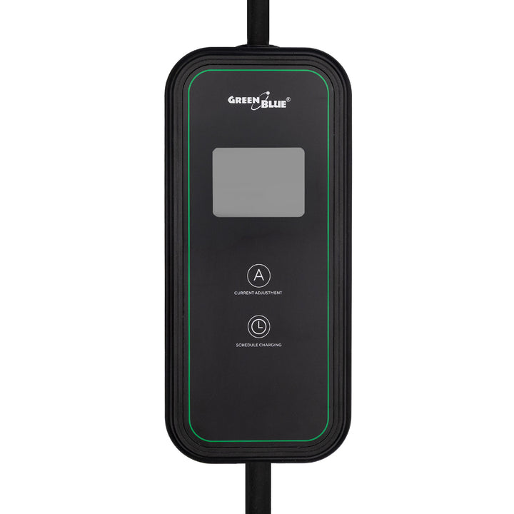 Caricabatterie per veicoli elettrici (EV) / ibridi plug-in (PHEV) GreenBlue, portatile, tipo 2, lunghezza cavo 6,8 m, IP65, 11 kW, 220-380 V CA 50/60 Hz, 16 A, trifase, GB1100