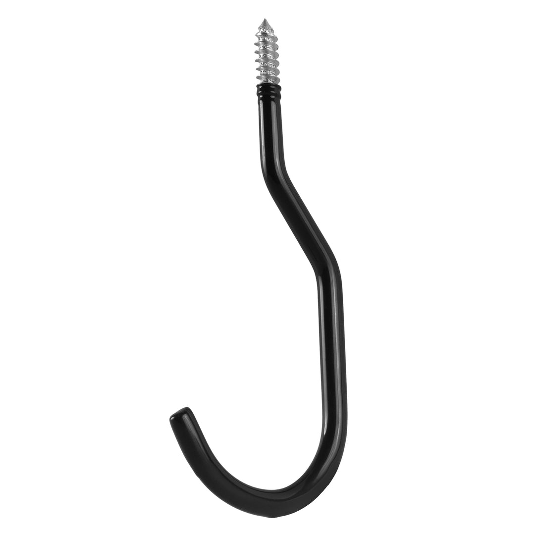 Set di 4 ganci da soffitto Maclean, per scala, bicicletta, tubo da giardino, in acciaio, carico massimo 10 kg per gancio, MC-485