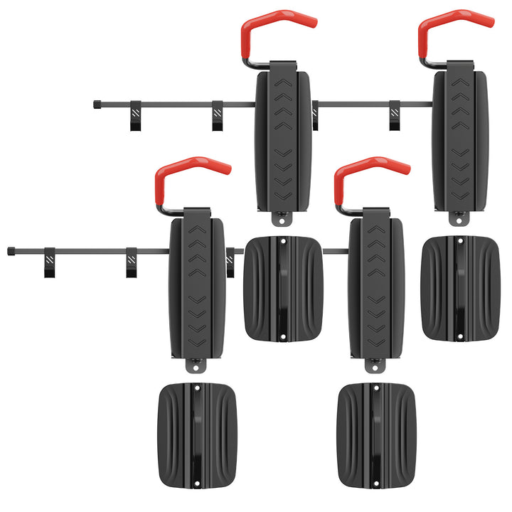 Supporto / gancio da parete per biciclette Maclean, carico massimo 35 kg, MC-499, 4 pezzi