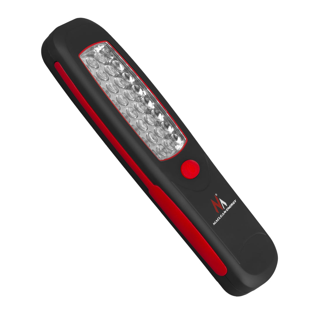 2 lampade da officina Maclean a 24 LED, con magnete e gancio, MCE03 + 6 batterie R-06 R06 AA LR06 da 1,5 V VARTA Longlife Power
