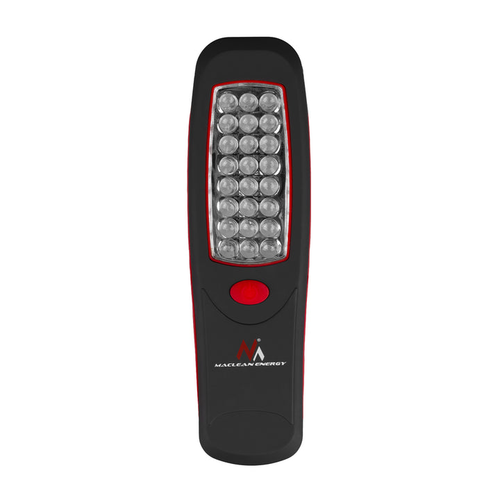 2 lampade da officina Maclean a 24 LED, con magnete e gancio, MCE03 + 6 batterie R-06 R06 AA LR06 da 1,5 V VARTA Longlife Power