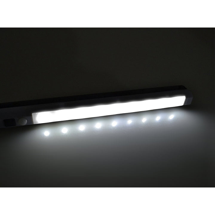 2 lampade da cucina a LED Maclean, da incasso sotto pensile, 9 SMD, a batterie, sensore PIR on/off, MCE166 + 6 batterie R-06 R06 AA LR06 1,5 V VARTA Longlife Power