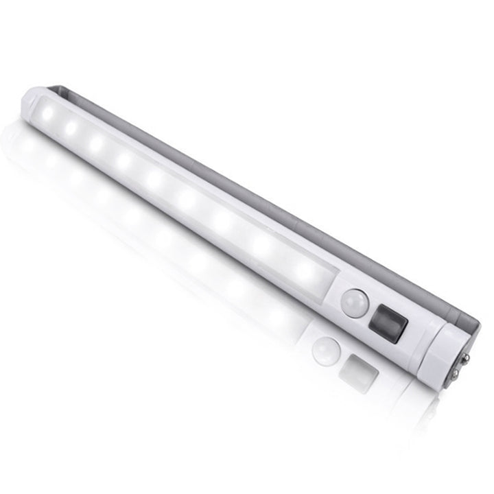 2 lampade da cucina a LED Maclean, da incasso sotto pensile, 9 SMD, a batterie, sensore PIR on/off, MCE166 + 6 batterie R-06 R06 AA LR06 1,5 V VARTA Longlife Power