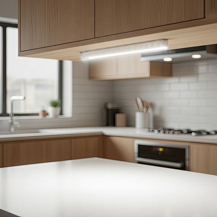 2 lampade da cucina a LED Maclean, da incasso sotto pensile, 9 SMD, a batterie, sensore PIR on/off, MCE166 + 6 batterie R-06 R06 AA LR06 1,5 V VARTA Longlife Power
