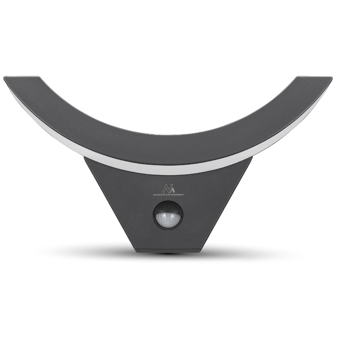 Lampada LED con sensore di movimento Maclean, sensore di movimento a infrarossi, colore grigio, 10 W, IP54, 800 lm, MCE290 GR, 4 pezzi
