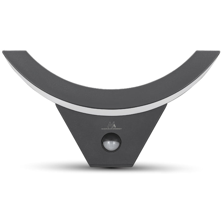Lampada LED con sensore di movimento Maclean, sensore di movimento a infrarossi, colore grigio, 10 W, IP54, 800 lm, MCE290 GR, 4 pezzi