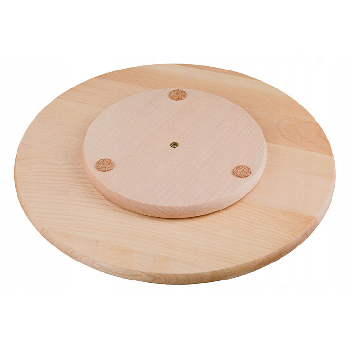 Vassoio girevole Practic, per servire stuzzichini e pizza, in legno di faggio, diametro 40 cm, 20090700