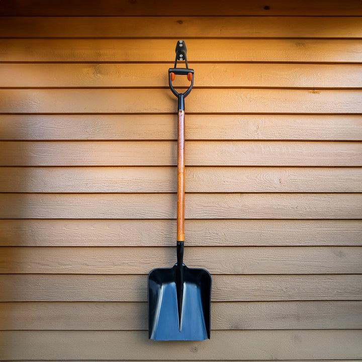 Gancio / appendioggetti da parete per garage Maclean, per pneumatici, attrezzi da giardino, scale, tubi flessibili, biciclette, carico massimo 50 kg, MC-443, 3 pezzi