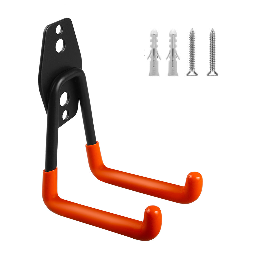 Supporto da parete per garage Maclean, per pneumatici, attrezzi da giardino, scale e tubi flessibili. In acciaio, carico massimo 70 kg, MC-442, 4 pezzi
