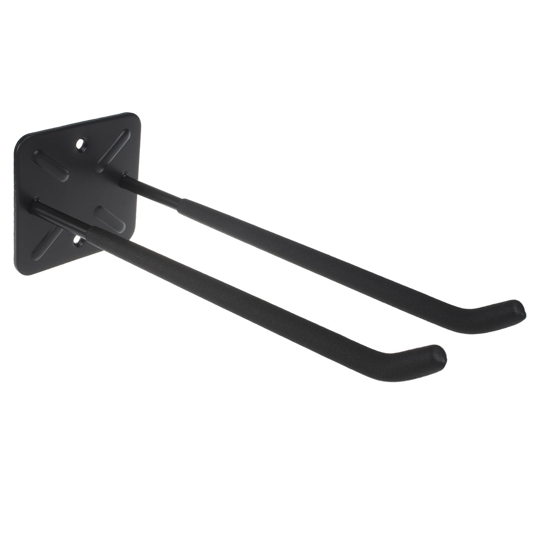 Set di 4 ganci da parete Maclean, per attrezzi, ruote, scale, biciclette, in acciaio, carico massimo 70 kg, MC-436