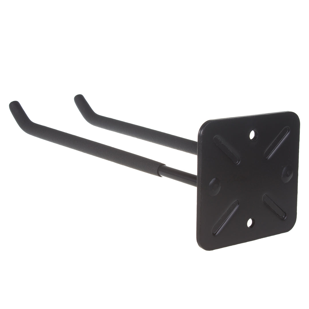 Set di 4 ganci da parete Maclean, per attrezzi, ruote, scale, biciclette, in acciaio, carico massimo 70 kg, MC-436