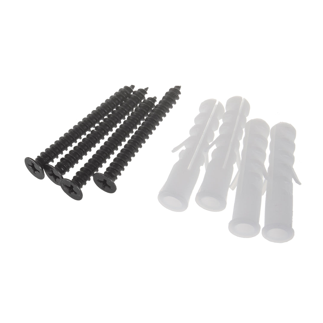 Set di 4 ganci da parete Maclean, per attrezzi, ruote, scale, biciclette, in acciaio, carico massimo 70 kg, MC-436