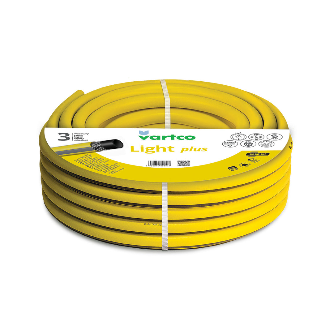 Tubo da giardino Vartco, a 3 strati, flessibile, diametro 1", lunghezza 20 m, Light Plus