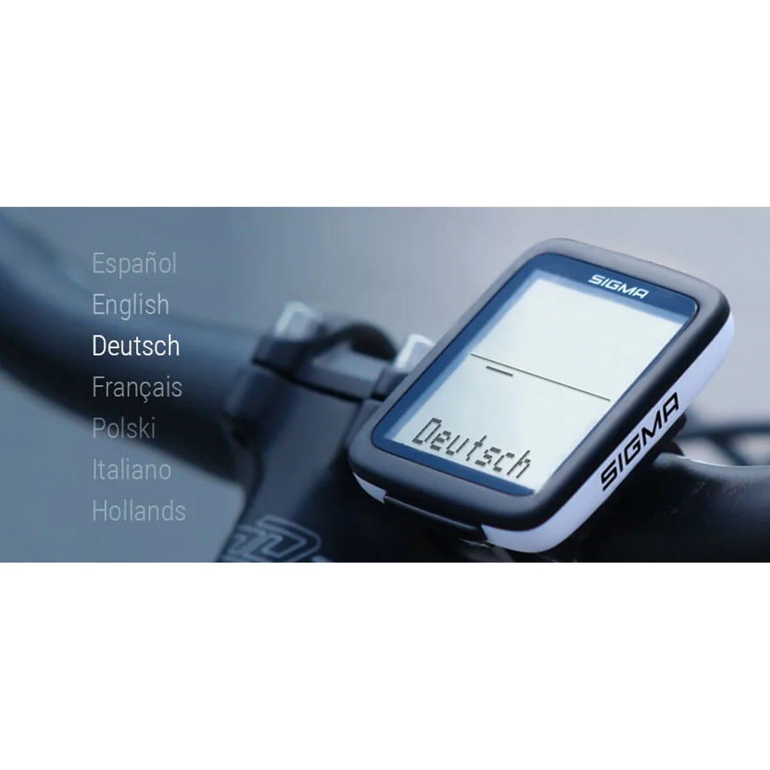 Ciclocomputer Sigma BC 10.0 WR, impermeabile, resistente alle intemperie, display ampio e leggibile, 10 funzioni