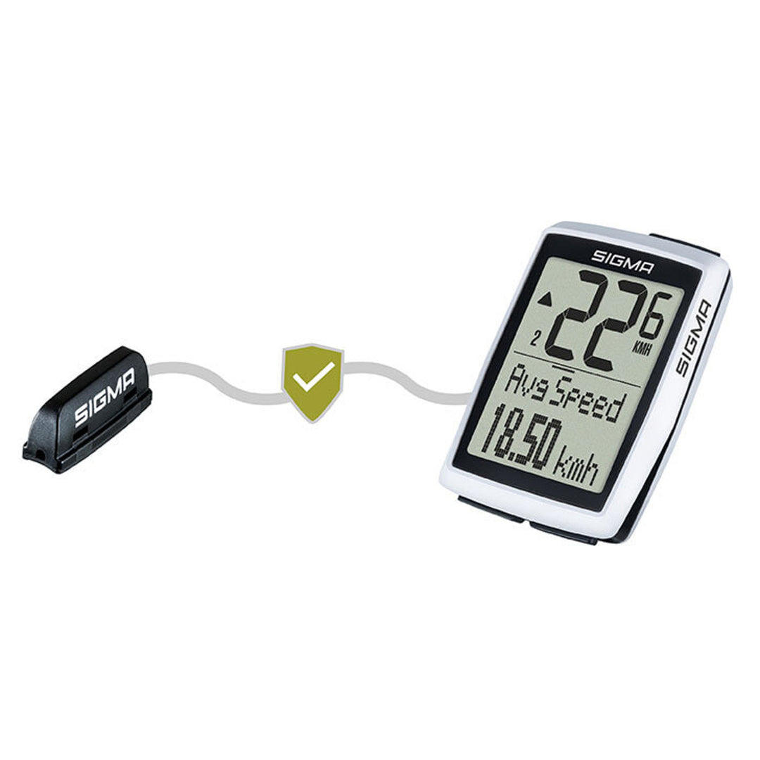 Ciclocomputer Sigma BC 12.0 WL, impermeabile, resistente alle intemperie, display ampio e leggibile, 12 funzioni