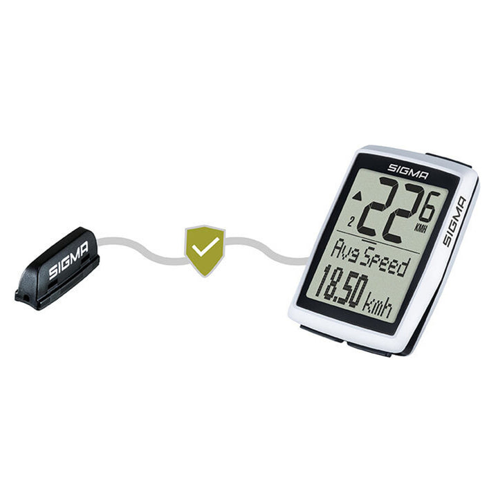 Ciclocomputer Sigma BC 12.0 WL, impermeabile, resistente alle intemperie, display ampio e leggibile, 12 funzioni