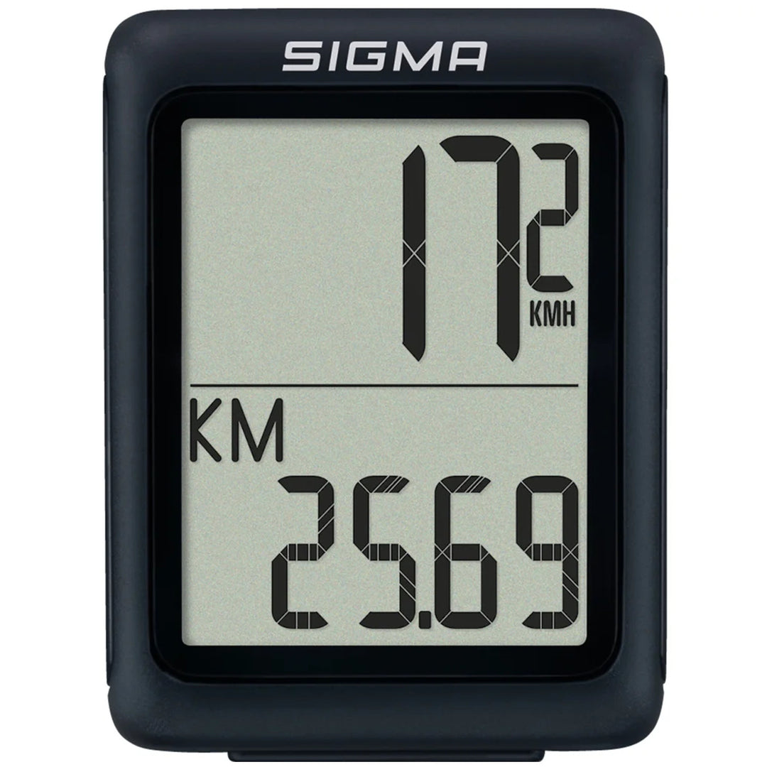 Ciclocomputer Sigma BC 5.0 WR, impermeabile, resistente alle intemperie, display ampio e leggibile, 5 funzioni di base