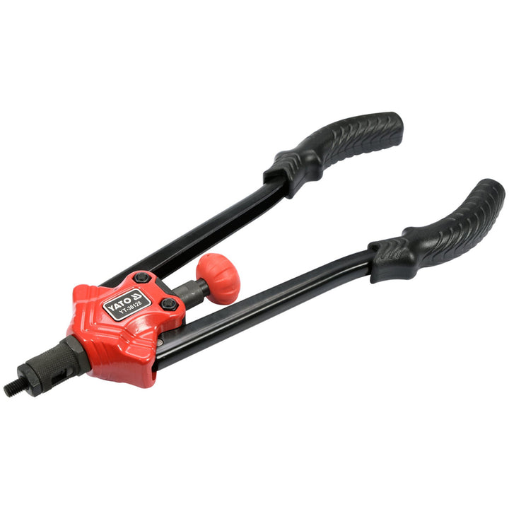 Rivettatrice manuale Yato, per dadi rivettati nelle misure M3-M12, impugnatura antiscivolo, teste realizzate in robusta acciaio CrMo, YT-36128