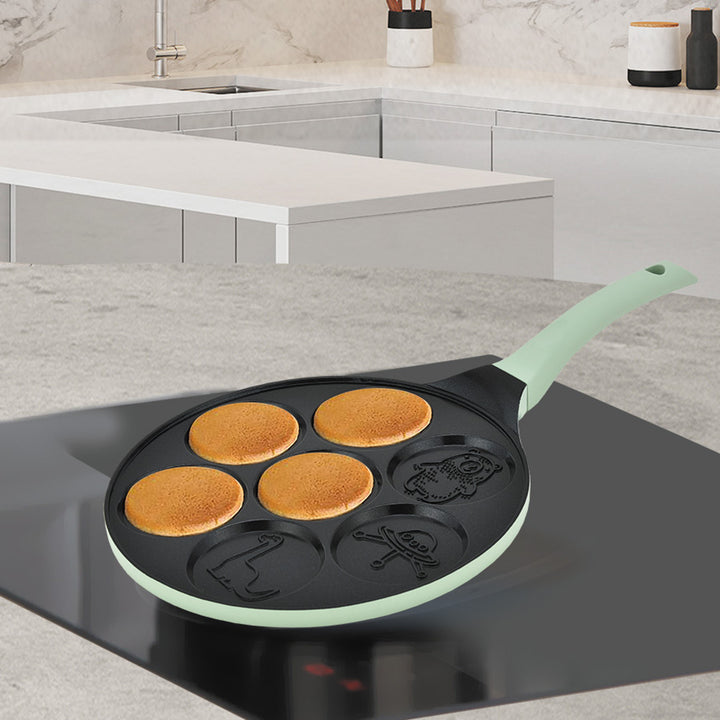 Padella per pancake Maestro, motivo con personaggi delle fiabe, diametro 26 cm, rivestimento antiaderente, manico in silicone, compatibile con qualsiasi tipo di fornello, MR-1222-D