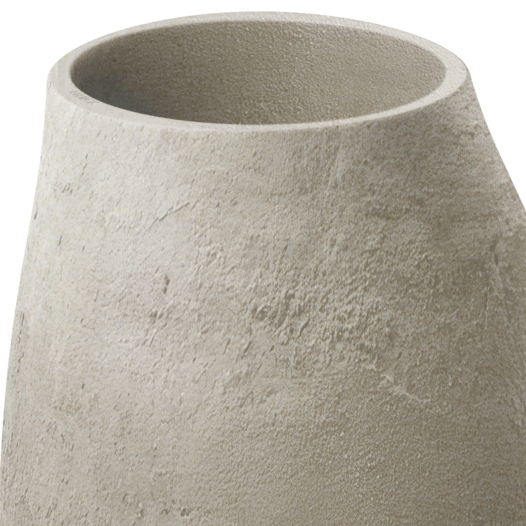 Vaso Ethick Epocco Bold, diametro 48 cm, altezza 60 cm, finitura opaca, resistente alle intemperie, foro di drenaggio, colore sabbia, TEP48B-101GR