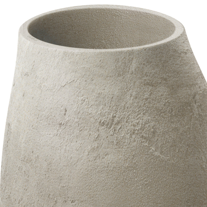 Vaso Ethick Epocco Bold, diametro 48 cm, altezza 60 cm, finitura opaca, resistente alle intemperie, foro di drenaggio, colore sabbia, TEP48B-101GR