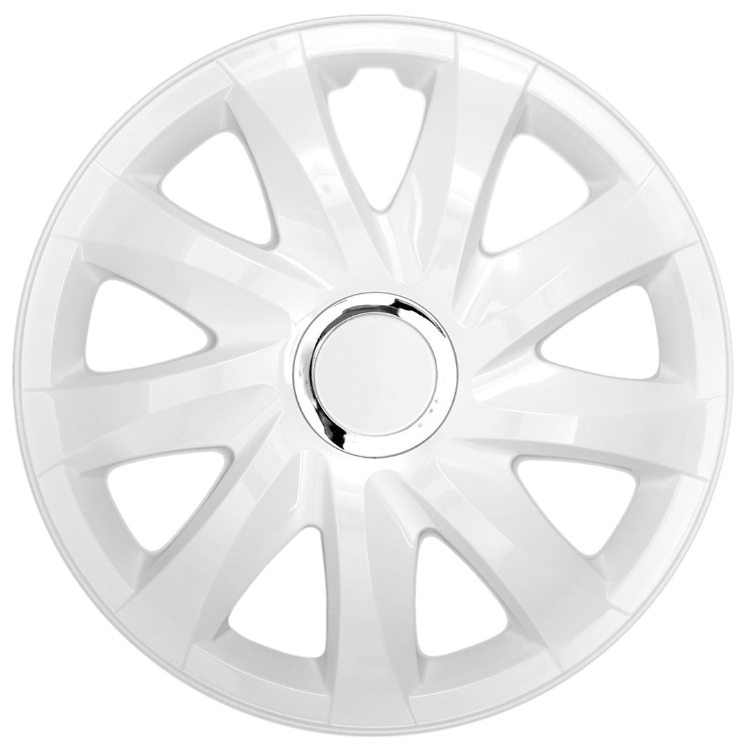 Copricerchio universale da 14'' NRM Drift, verniciato bianco, 1 pezzo