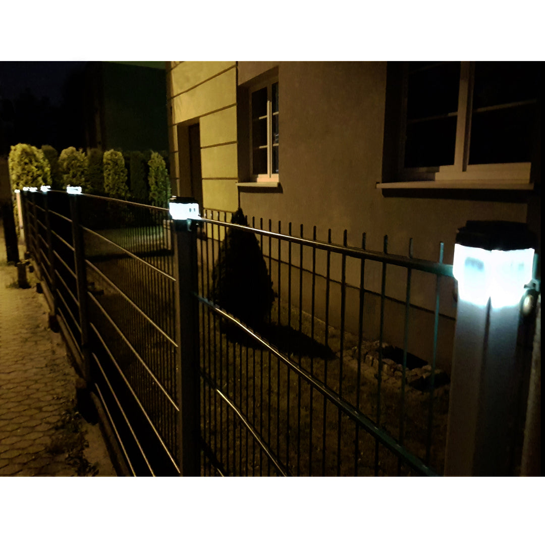 Lampada solare a LED da palo GreenBlue, 60x60 mm, tettuccio a busta, GB126, 2 pezzi