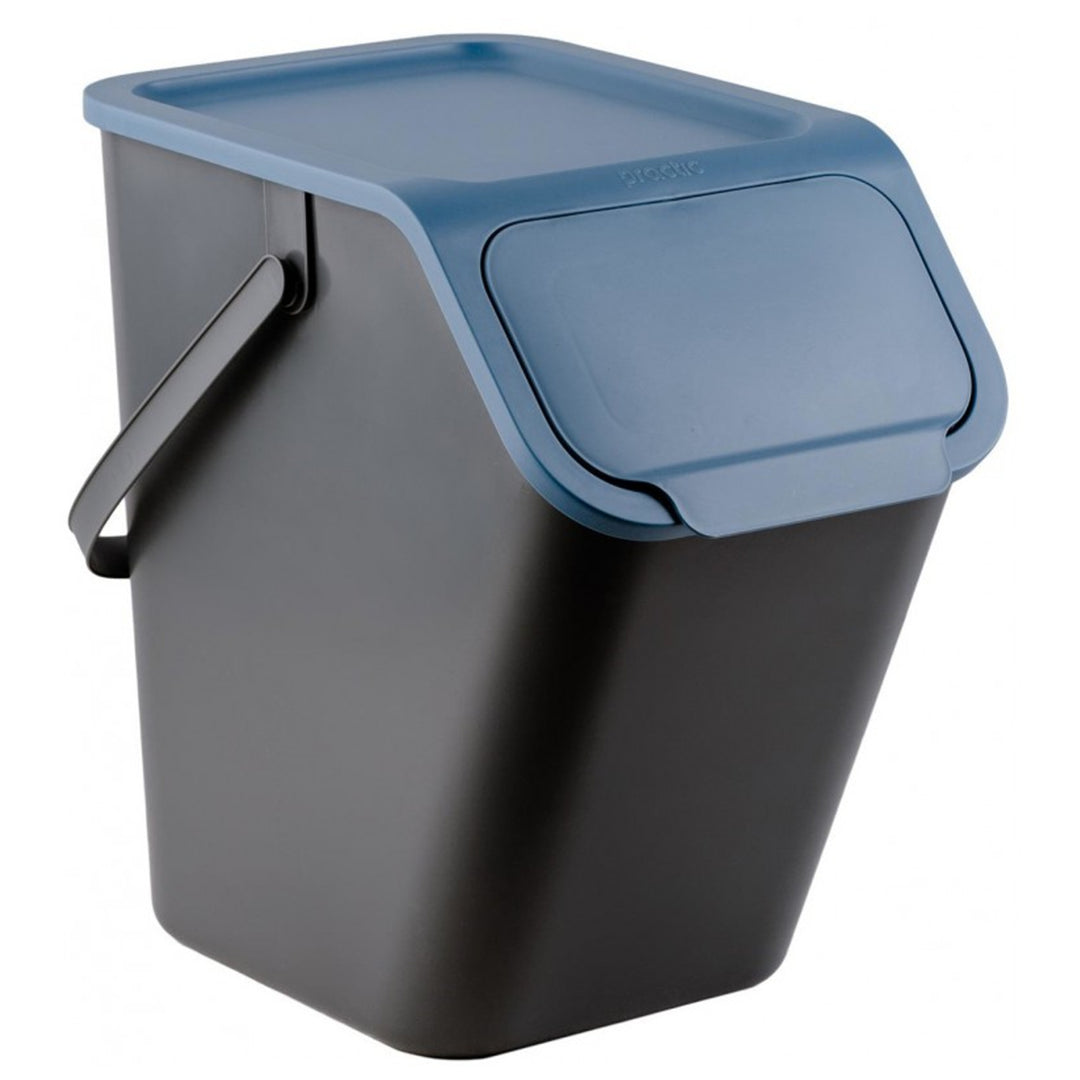 Set di 3 cestini per la raccolta differenziata da 25 l Practic Bini + 5 filtri al carbone