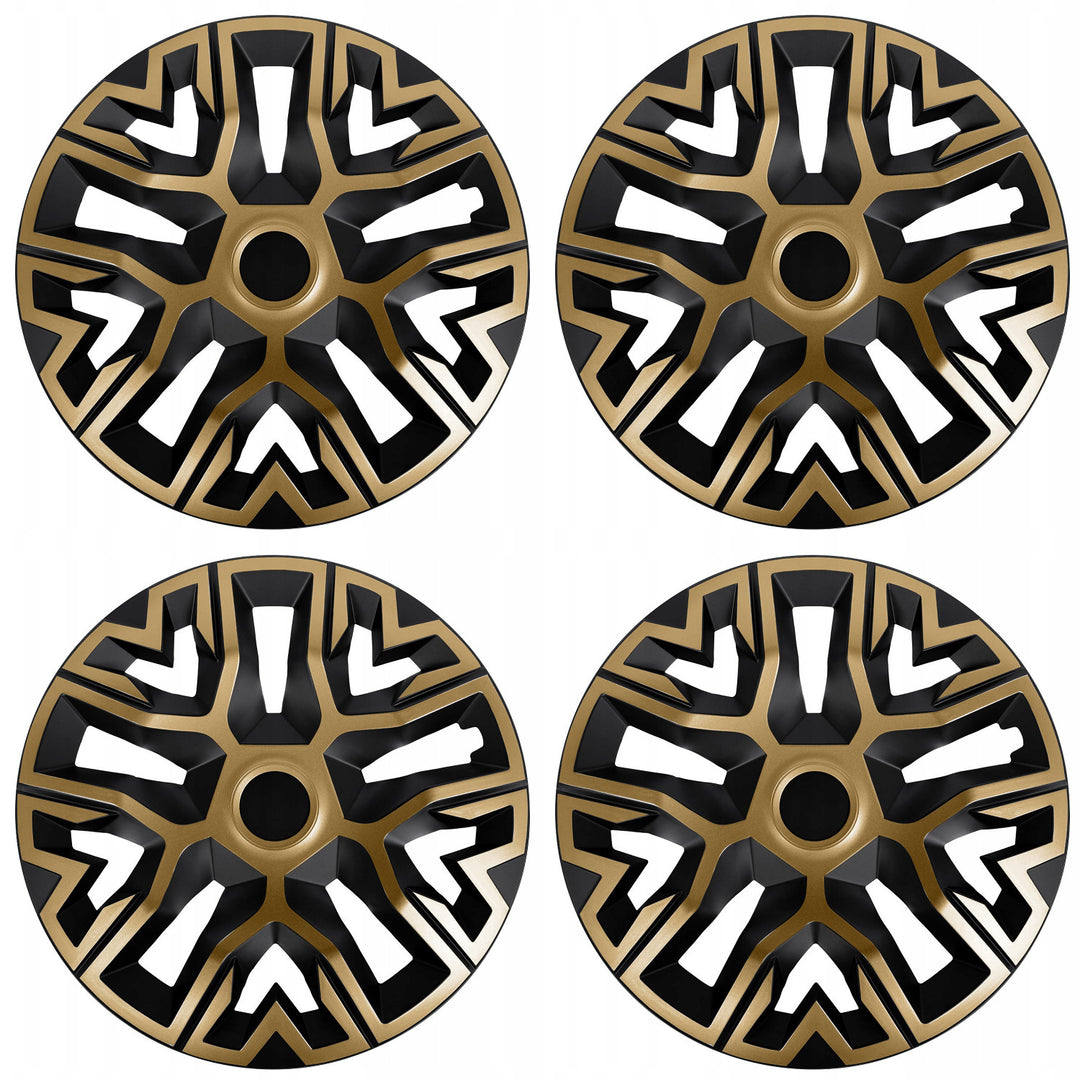Copricerchi universali da 14'' NRM The Best bicolore oro-nero, 4 pezzi