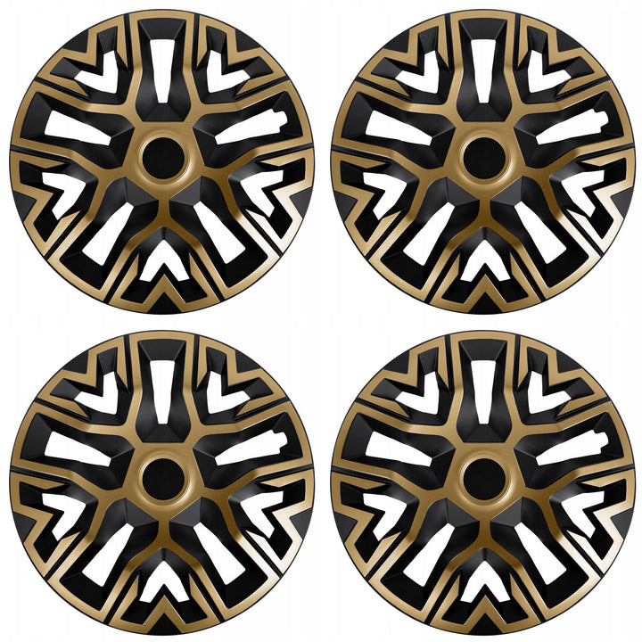 Copricerchi universali da 15'' NRM The Best bicolore oro-nero, 4 pezzi