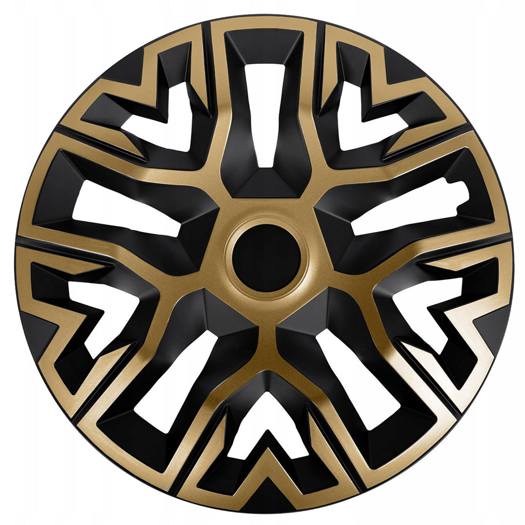 Copricerchi universali da 15'' NRM The Best bicolore oro-nero, 4 pezzi