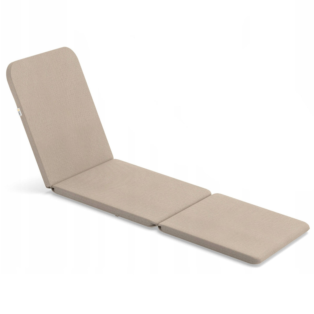 Cuscino per sdraio Jaipur, colore beige, tessuto S-550 melange, dimensioni 190x60 cm, due sistemi di fissaggio, impermeabile, lavabile in lavatrice, melange S-21