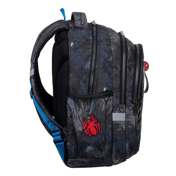 Zaino scolastico Spiderman Coolpack, modello Jerry (15"), schienale sagomato, 3 ampi scomparti, fondo rinforzato, F029777