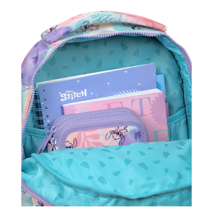 Set scolastico Stitch Coolpack, zaino a 2 scomparti Jerry (15"), astuccio Jumper 3 e borsa sportiva per scarpe