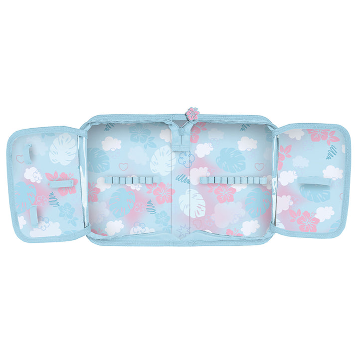 Set scolastico Stitch Paso, zaino a due scomparti con elementi riflettenti e schienale rinforzato, astuccio vuoto con tasche per gli strumenti, sacca porta scarpe da agganciare allo zaino, DS26WW