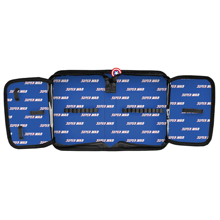 Set scolastico Captain America Paso, zaino a due scomparti con elementi riflettenti e schienale rinforzato, astuccio vuoto con tasche per gli strumenti, sacca porta scarpe indossabile sulla schiena, AV26KK