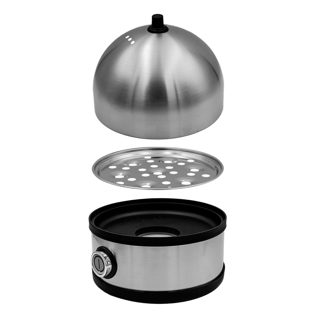 Cuociuova in acciaio inossidabile GreenBlue, potenza 200 W, fino a 7 uova, misurino, 220-240 V~, 50/60 Hz, GB357