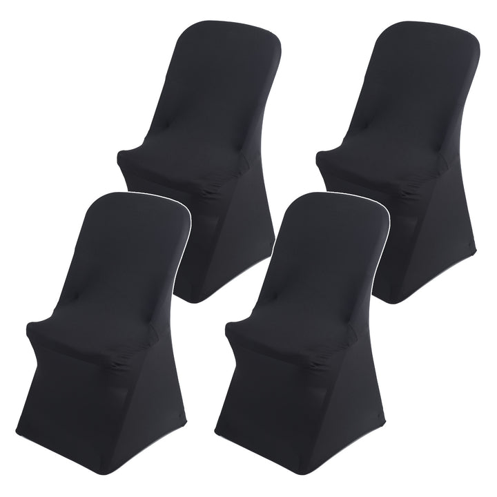 Fodera per sedia da catering nera GreenBlue, 88x50x45 cm, spandex, GB373, 4 pezzi