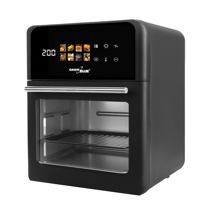Friggitrice senza olio AIR FRYER GreenBlue, potenza 1800 W, capacità 10 l, 8 programmi, accessori, timer, GB950 + termometro/sonda per alimenti, GreenBlue GB178